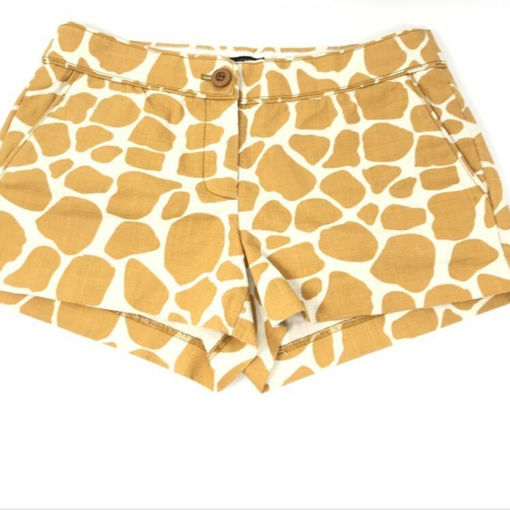 J. Crew Giraffe Print Shorts
